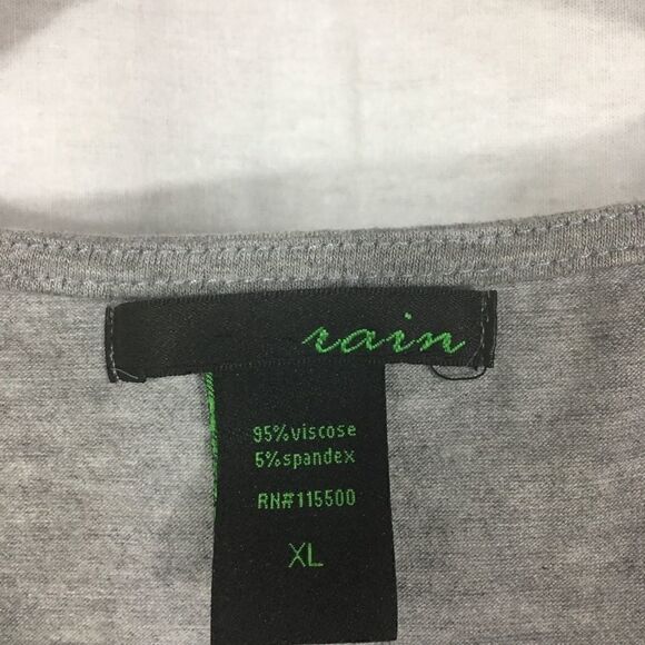 Rain X Large gray fringe ruffle tank top - Picture 4 of 5